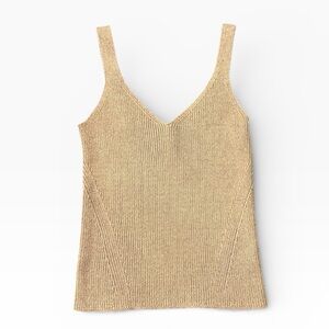 Old Navy Tan Cotton Wool Blend V-Neck Sweater Tank Top Women’s Size XS